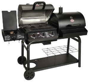 Char-Griller Duo Gas and Charcoal Barbecue with Side Burner