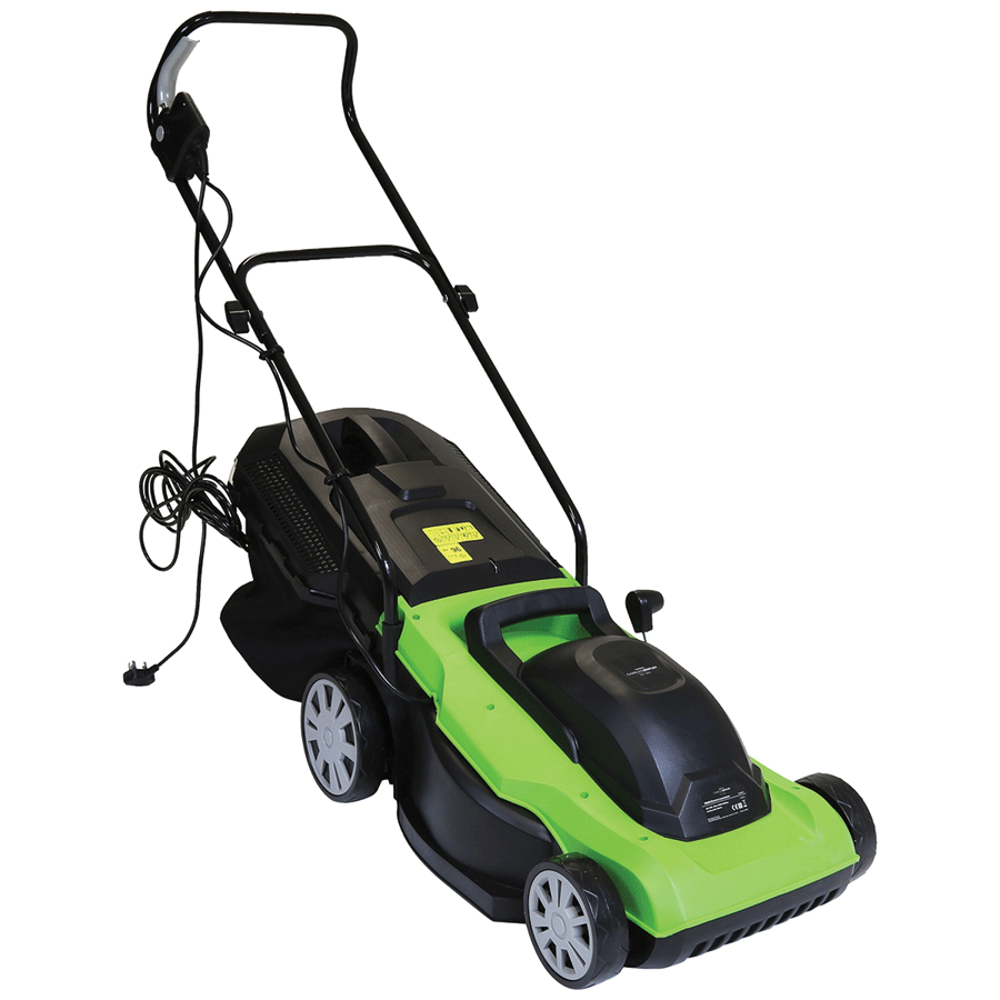 Charles Bentley 38cm 1800W Electric Wheeled Lawnmower 50L Collection Bag