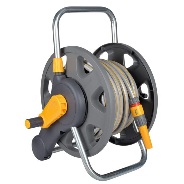 Hozelock Assembled 2-in-1 45m Hose Reel with 25m Hose