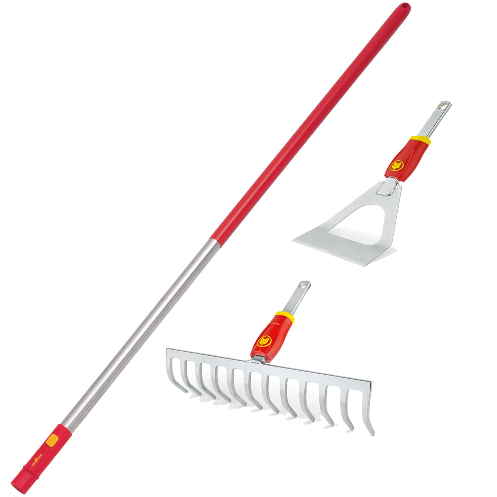 Wolf Garten P512 Multi Change Soil Rake And Dutch Hoe Set