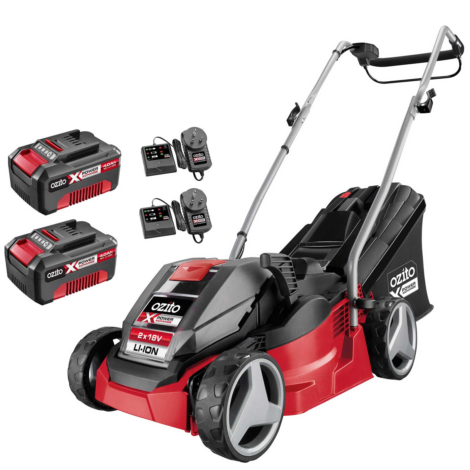 Ozito PXC 2 x 18V Cordless Line Trimmer Kit