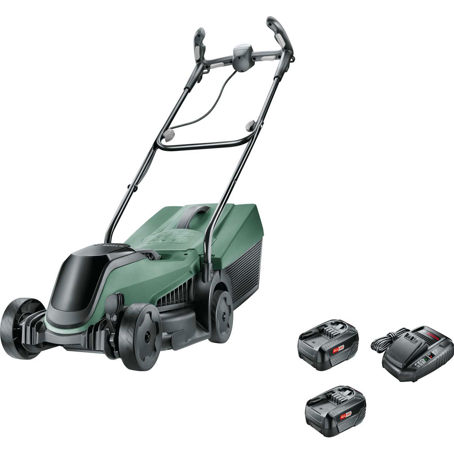 Bosch CITYMOWER 18v Cordless Rotary Lawnmower 340mm 2 x 4ah Li-ion Charger