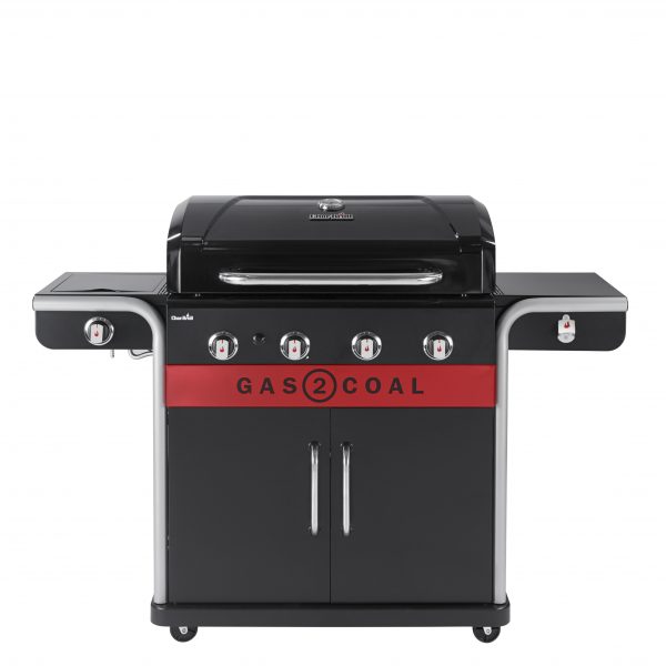 Char-Broil Gas2Coal 440 2.0 Hybrid Grill 4 Burner Gas & Coal Barbecue Grill (Black)