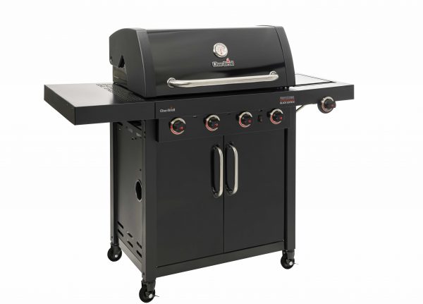 Char-Broil Professional Black Edition 3500 3 Burner Gas Barbecue Grill with TRU-Infrared technology and Side-Burner