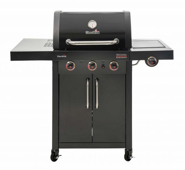 Char-Broil Professional Black Edition 4500 4 Burner Gas Barbecue Grill with TRU-Infrared technology and Side-Burner
