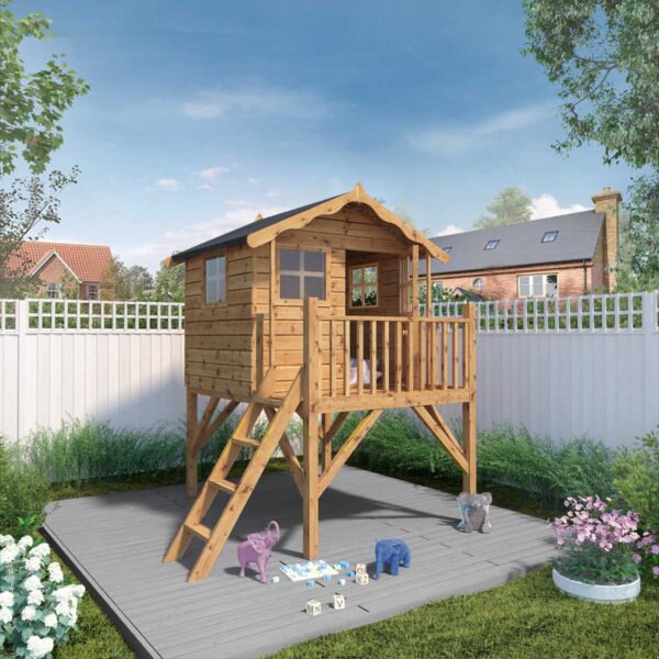 Mercia Poppy Playhouse with Tower