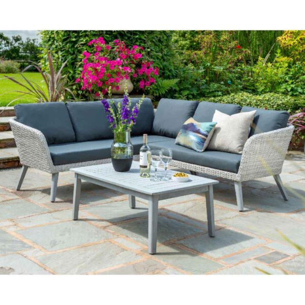 Norfolk Leisure Chedworth Outdoor Corner Lounge Set - Grey
