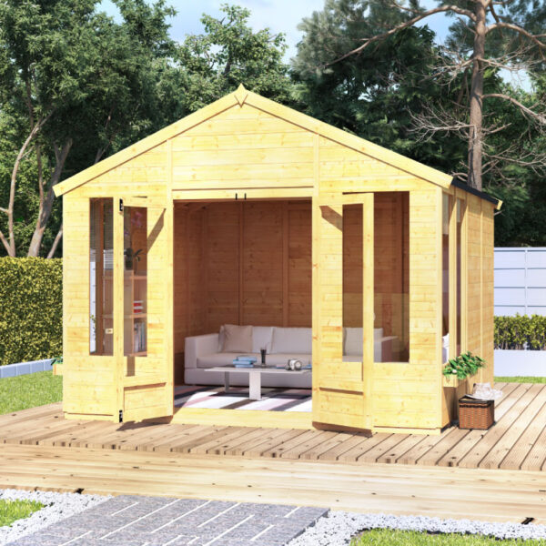 10 x 10 BillyOh Holly Tongue and Groove Apex Roof Garden Summerhouse
