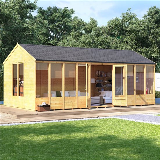 20x10 Petra Tongue and Groove Reverse Apex Summerhouse -BillyOh