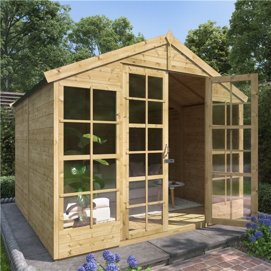 BillyOh Harper Tongue and Groove Apex Summerhouse - PT-8x8 T&G Apex Summerhouse