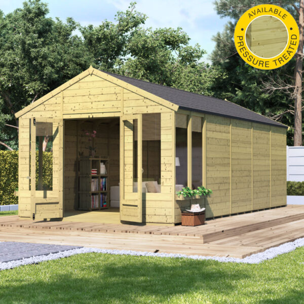 BillyOh Holly Tongue and Groove Apex Summerhouse - PT-20x10 T&G Apex Summerhouse