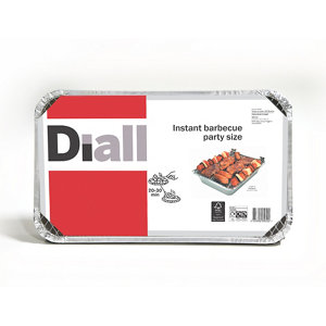 Diall Charcoal Party size disposable Barbecue