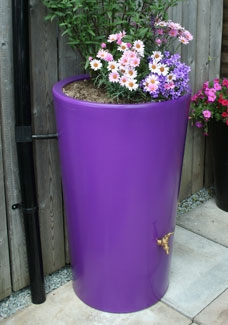 180L Garden Planter Water Butt Purple