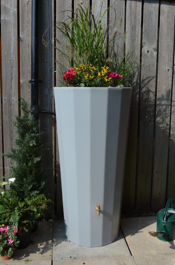 255L Metropolitan Water Butt with Planter in Grey