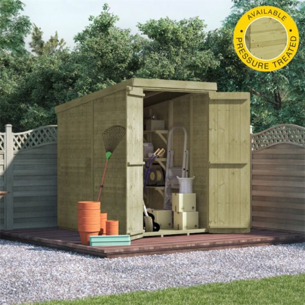 BillyOh Master Tongue and Groove Pent Shed - PT-4x6 T&G Pent Windowless