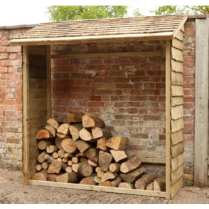 Forest Garden Forest Pressure treated Wooden 6x2 Wall log store