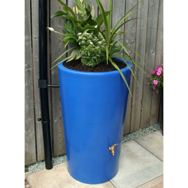 180L Garden Planter Water Butt Blue