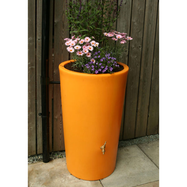 180L Garden Planter Water Butt Orange