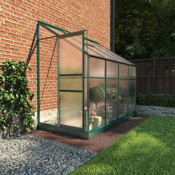 BillyOh Polycarbonate Lean-To Greenhouse - 4x8 Green