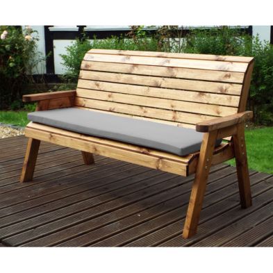 Charles Taylor 3 Seat Winchester Garden Bench Grey