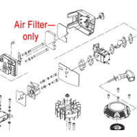Mitox Hedgetrimmer Air Filter MIHT2360D.01.08.00-3