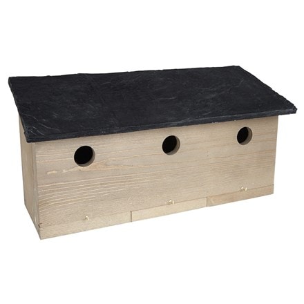Sparrow colony nest box slate effect roof