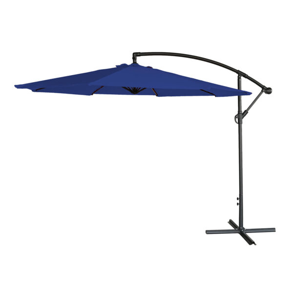 Airwave 3m Banana Hanging Parasol (base not included) - Blue