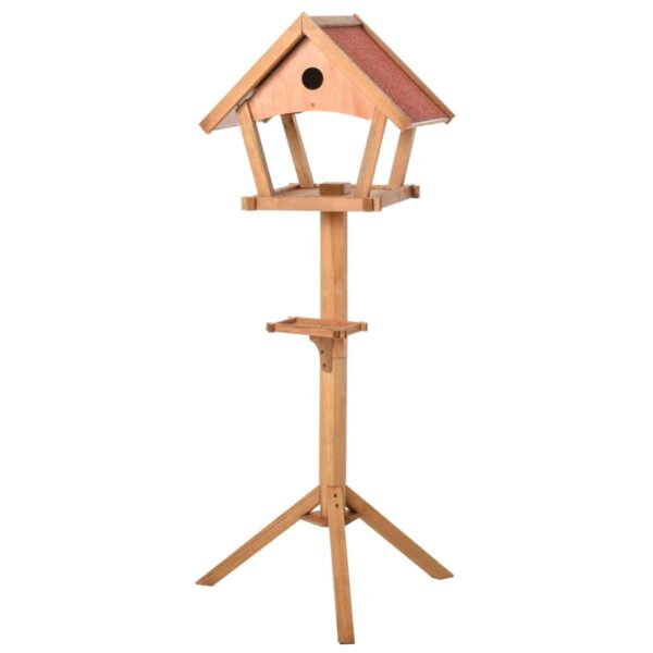 PawHut Wooden Bird Feeder Stand