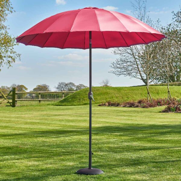 Garden Must Haves Geisha 2.7m Parasol (base not included) - Fuchsia