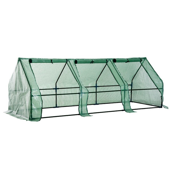Outsunny Polytunnel Greenhouse, Steel Frame, XS size
