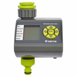 Verve Lcd Screen Electronic Water Timer Green & Grey
