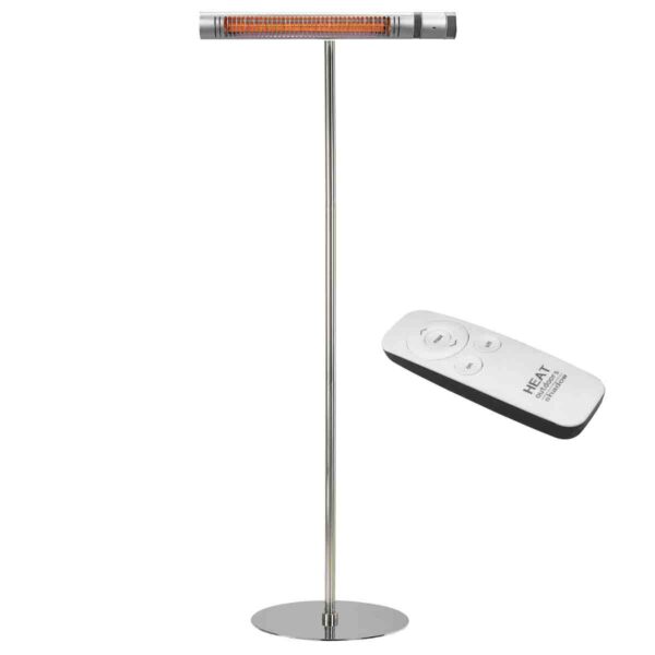 Shadow Ii 1.5Kw Ulg Medium Stainless Steel Patio Heater w/ Stand - Silver