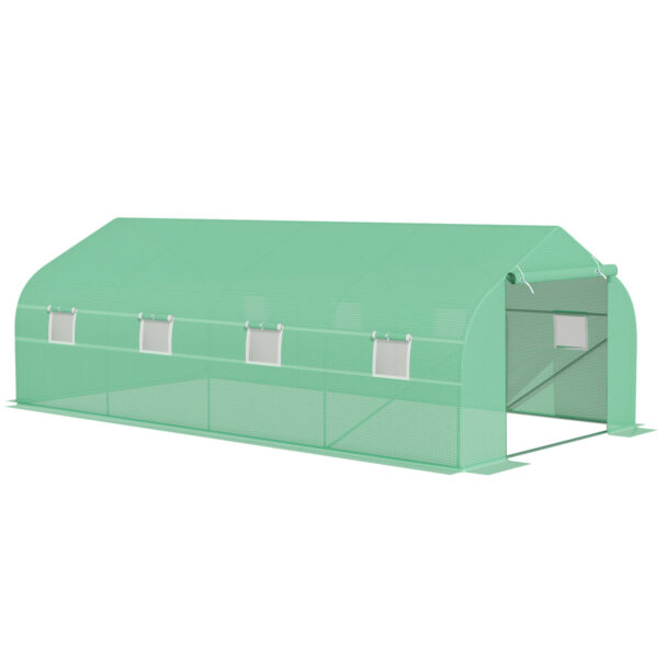 Outsunny Large 6 x 3mWalk In Polytunnel Greenhouse w/ Door