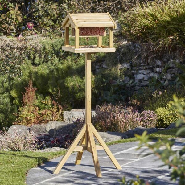 Nature's Market Premium Bird Table with Built-in Feeder