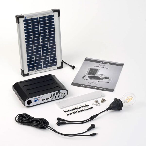 Solartech Premium Garden Building Solar Lighting Kit 1 - Suitable for Gazebos up to 3m x 3m (10' x 10')