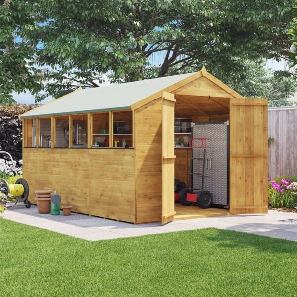 8 x 6 Pressure Treated Shed - BillyOh Master Tongue and Groove Wooden Shed - 8x6 Garden Shed - Windowed