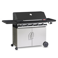 BeefEater Discovery 1100E Series 5 Burner Gas Barbecue with Cabinet Trolley and Side Burner