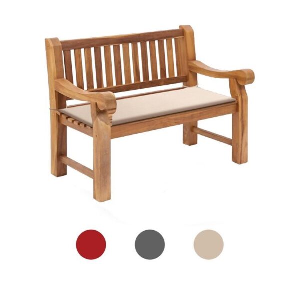 Garden Bench Cushion - Red | BillyOh