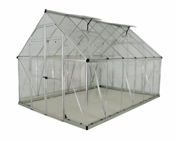 Palram-Canopia Octave 8x12 Greenhouse (Silver)