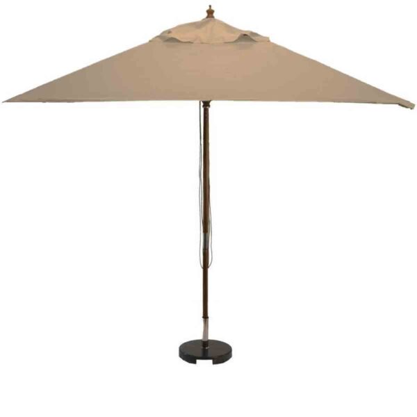 Sturdi Round 3m Wood Parasol (base not included) - Taupe