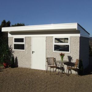 18X8 Concrete Garage - Assembly Service Included
