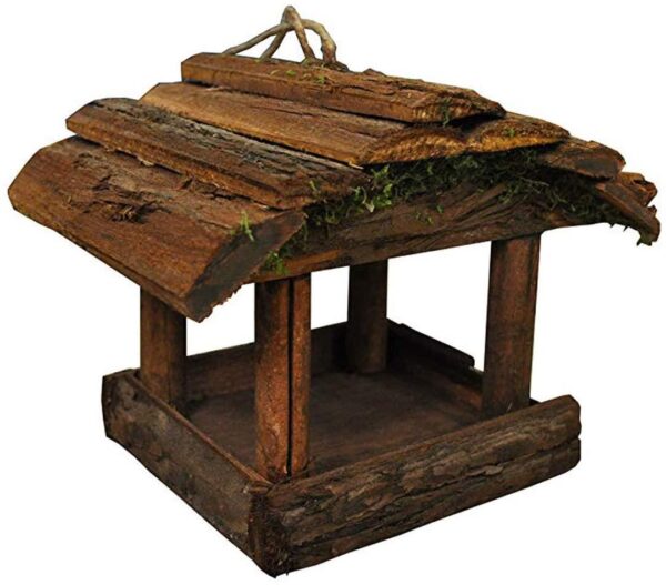 Hanging Wooden Bird Table Feeder - Promotional Offer