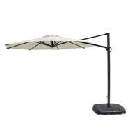 Kettler 3m Round Free Arm Cantilever Parasol Natural