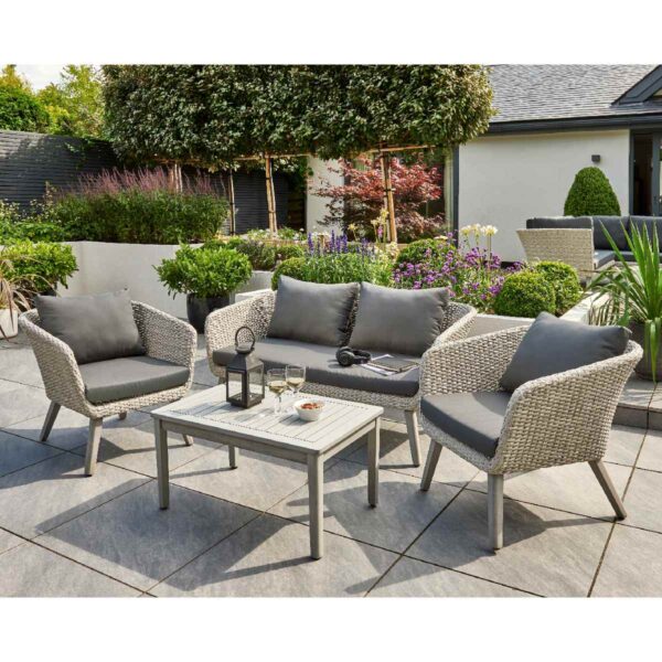 Norfolk Leisure Chedworth Outdoor Lounge Set - Grey