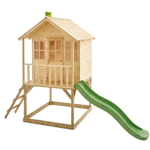 TP Toys Hill Top Wooden Tower Playhouse with Slide