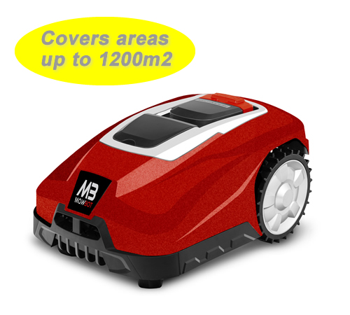 Mowbot 1200 28v 3Ah Robotic Lawnmower Metallic Red