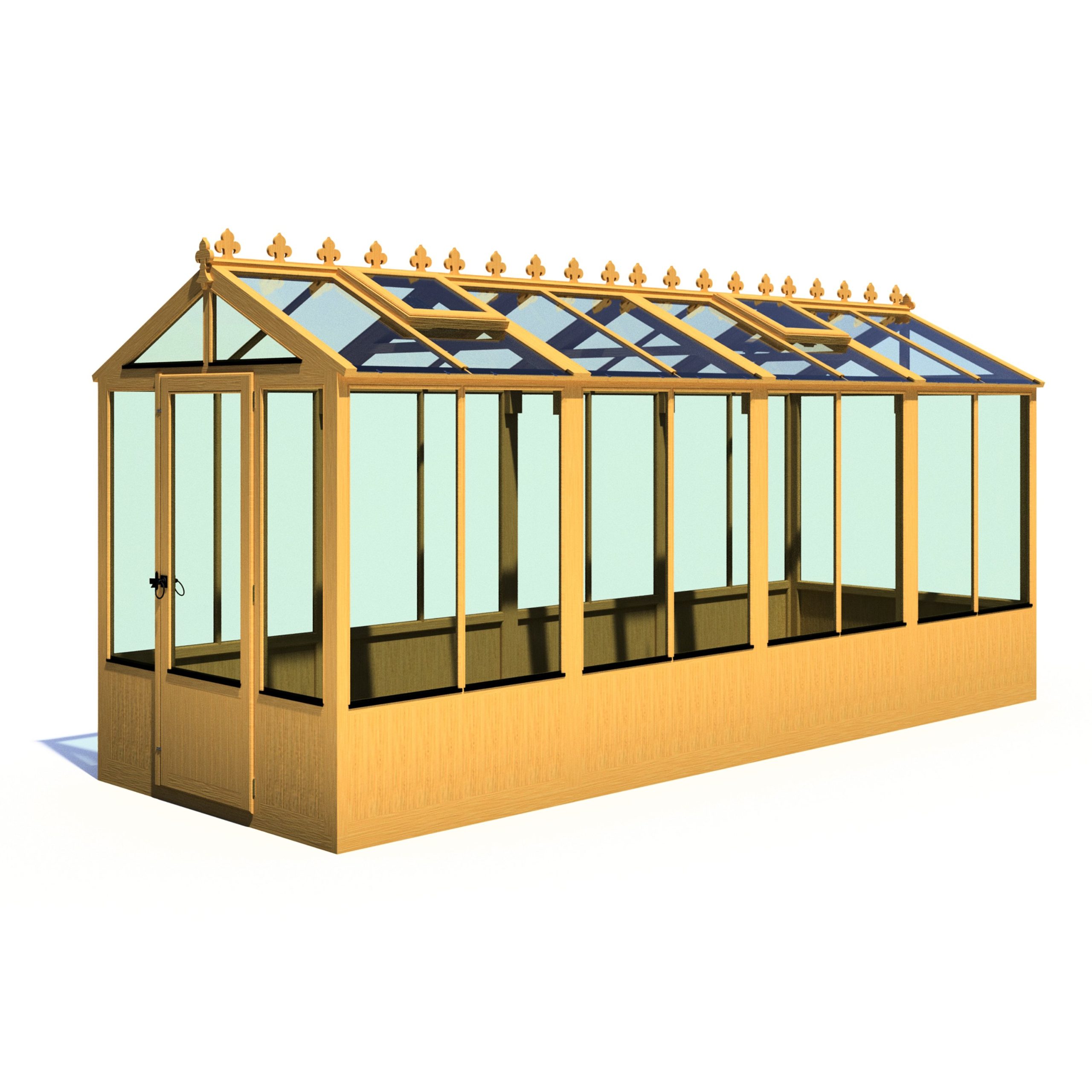 Shire 6x16 Holkham Wooden Greenhouse
