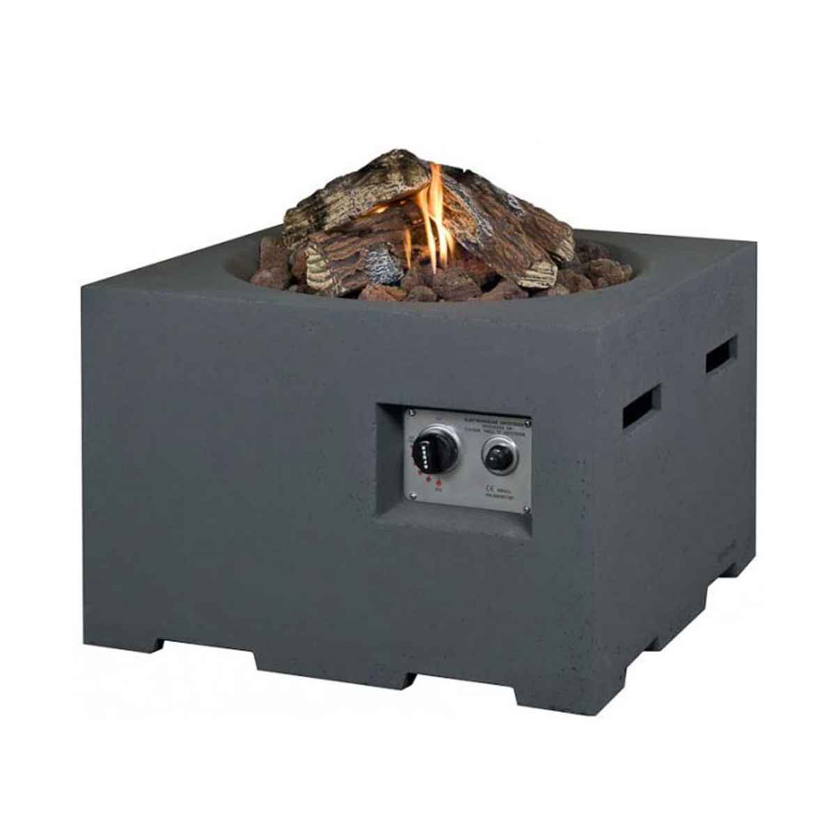 Happy Cocooning Small Square Cocoon Fire Pit - Grey