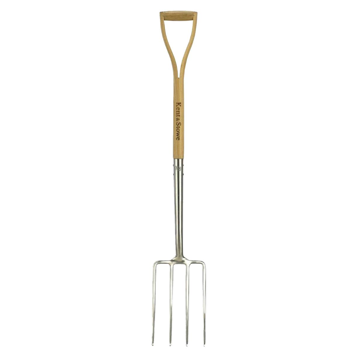 Kent & Stowe Stainless Steel Digging Fork Rust Resistant For Gardening