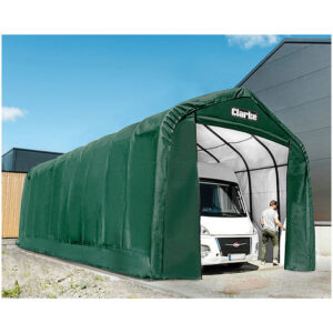 Clarke Clarke CIG1640 XX-Large Garage / Workshop with Apex Roof - Green (40'x16'x14.5' / 12x4.9x4.3m)